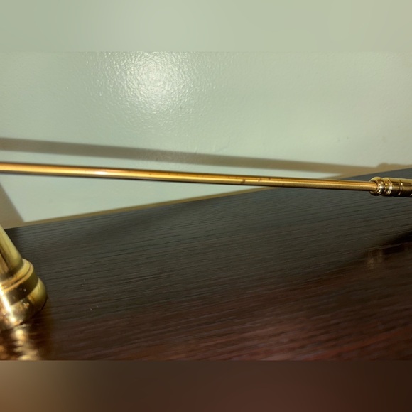 Golden Brass Candle Snuffer Ralph Lauren Christmas Asthenic - Picture 5 of 8